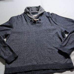 21Men's Blue Shawl Collar Sweater Size XL